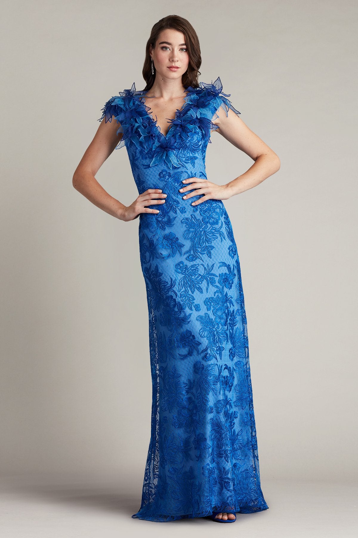 Liana Floral Embellished Gown