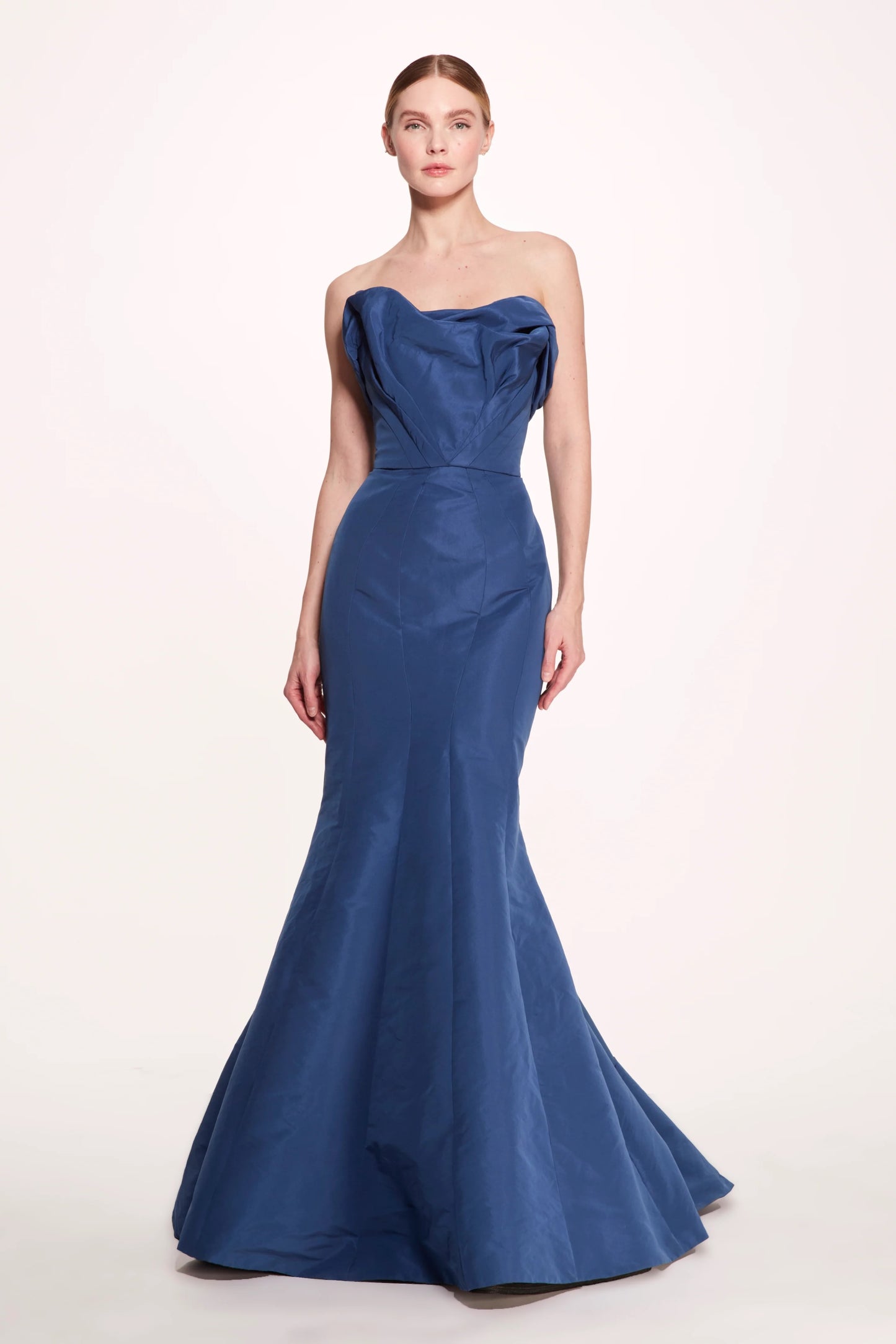 Faille Fit and Flare Gown