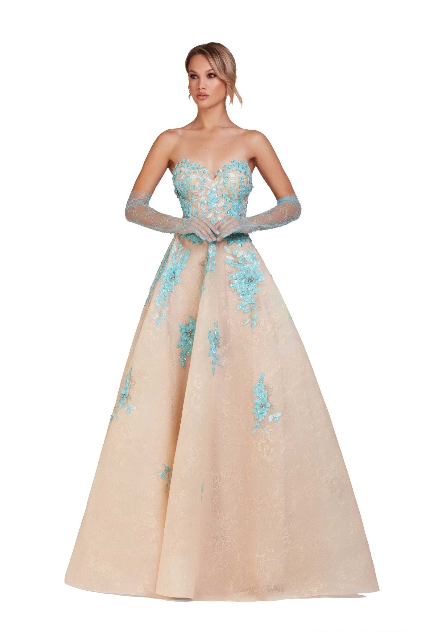 Sweetheart Bodice A-Line Gown