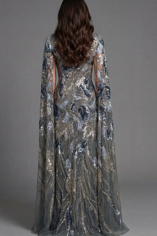 Sequin Embellished Gown