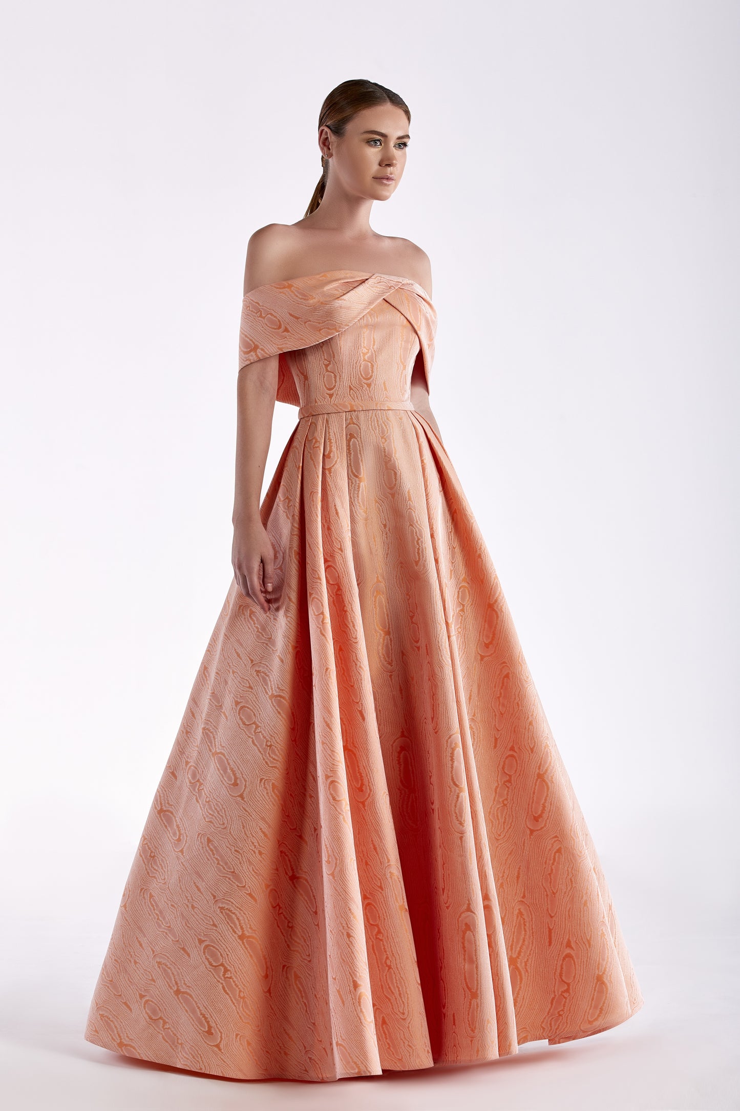 Taffeta Moire Gown