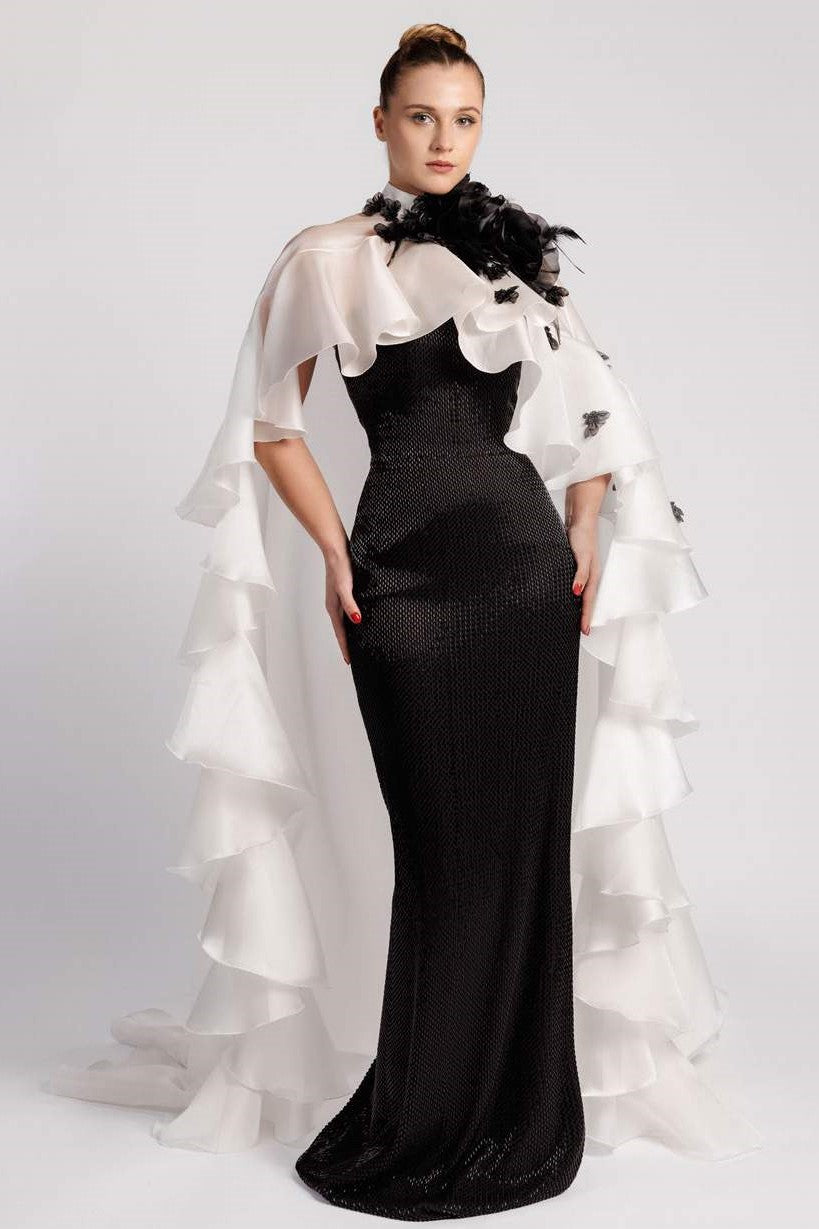 Fitted Silenus Gown with Kaftan