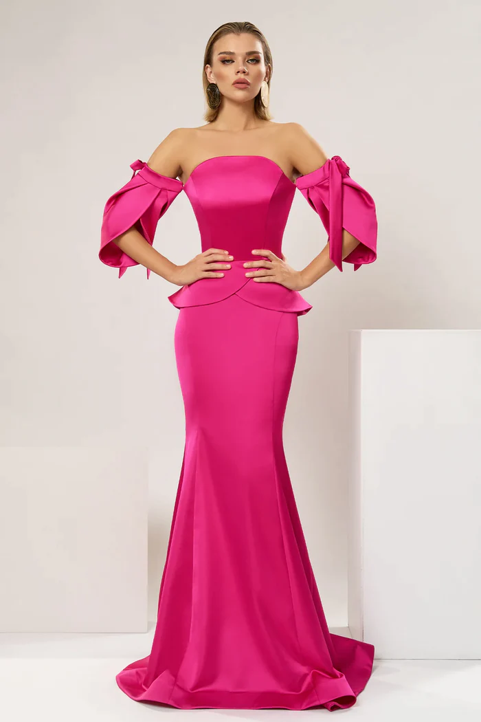 Lily Satin Taffeta Gown