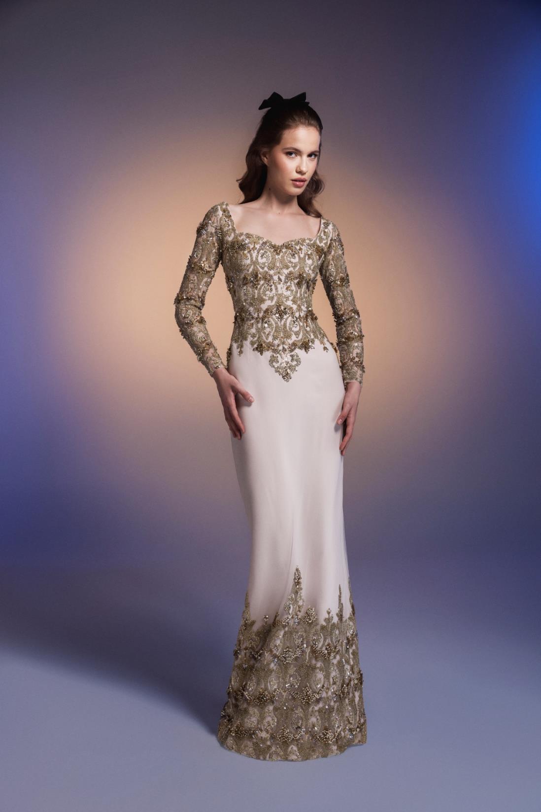 Fitted Embellished Gown