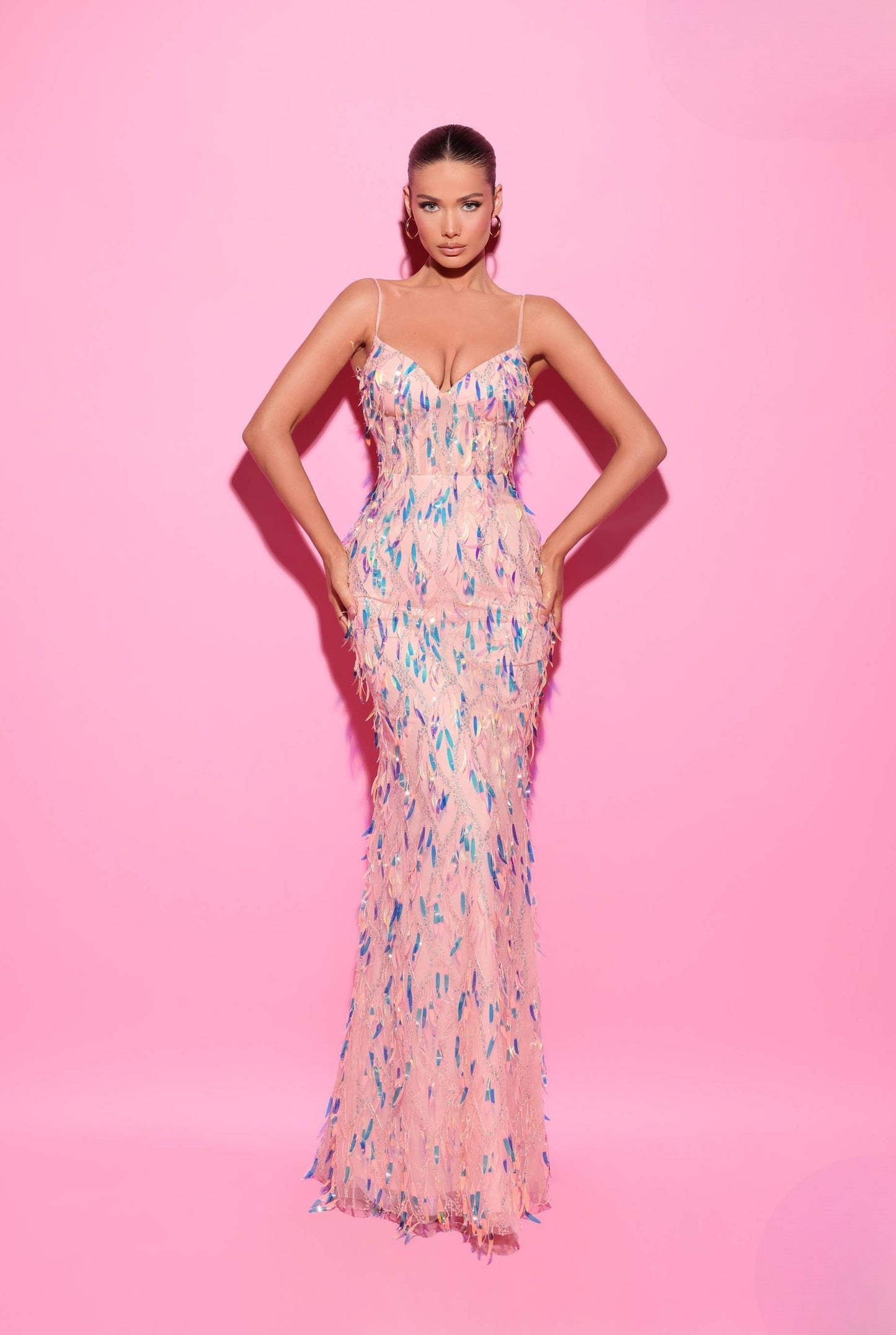 Simba Embroidered Gown