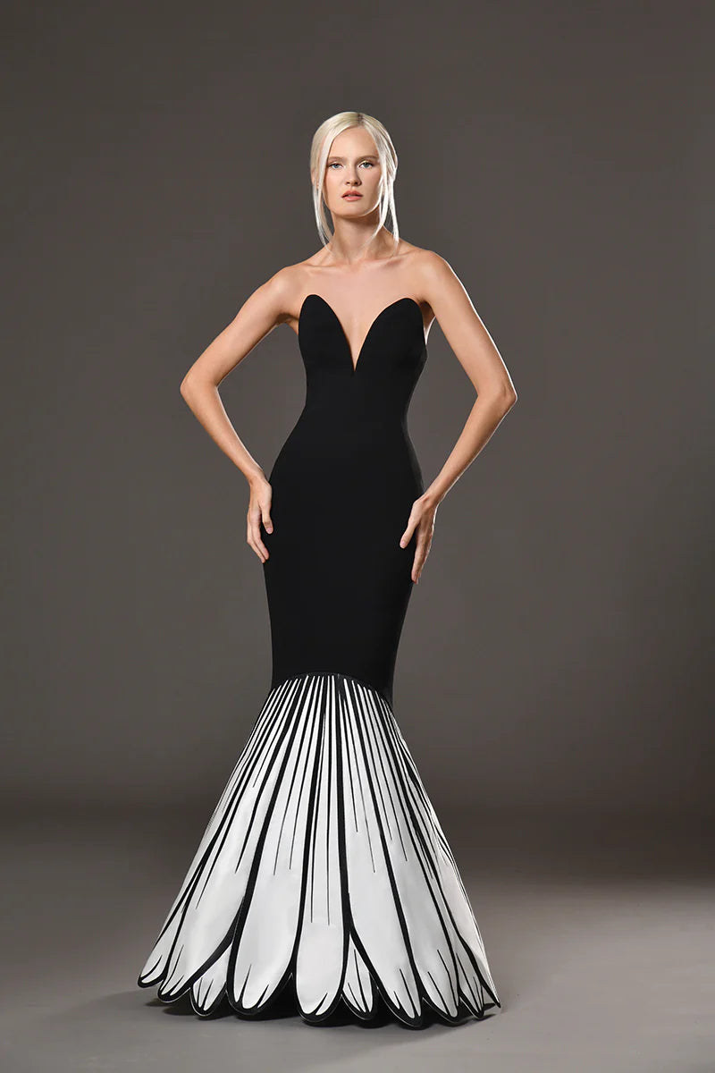 Strapless Petal Dress