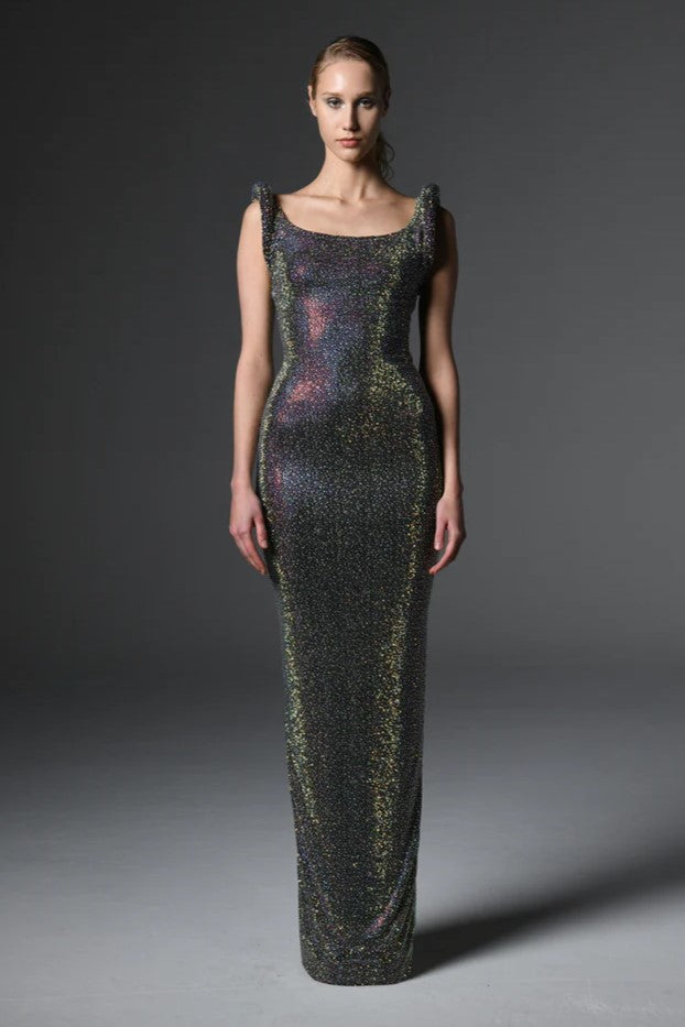 Fully Crystal Studded Gown