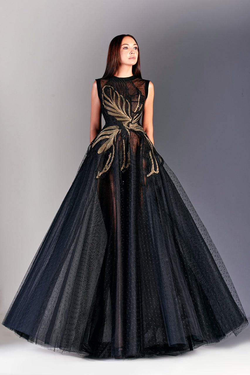 Tulle and Lace Gown