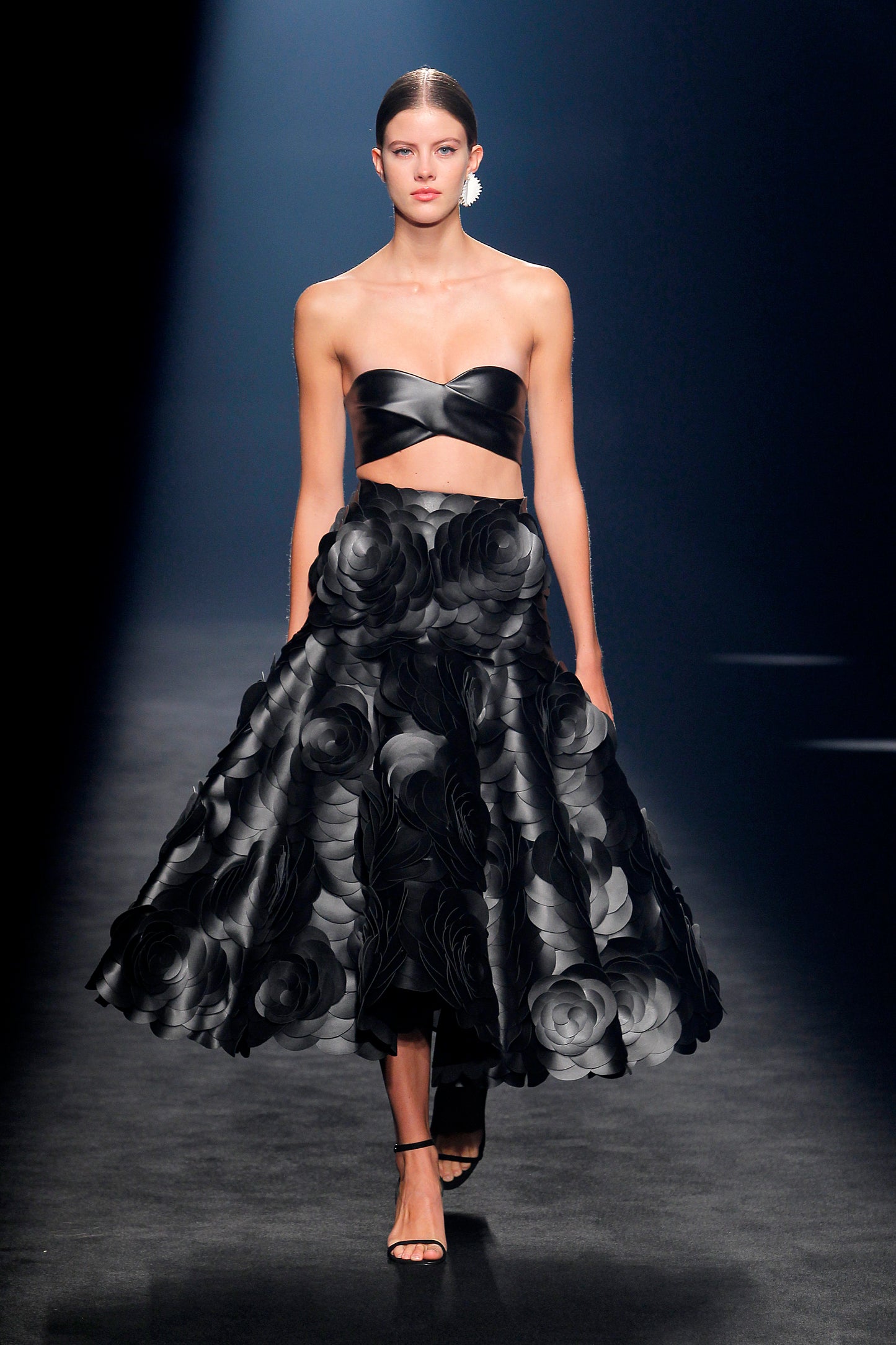 Canino Banded Top and Textured Skirt