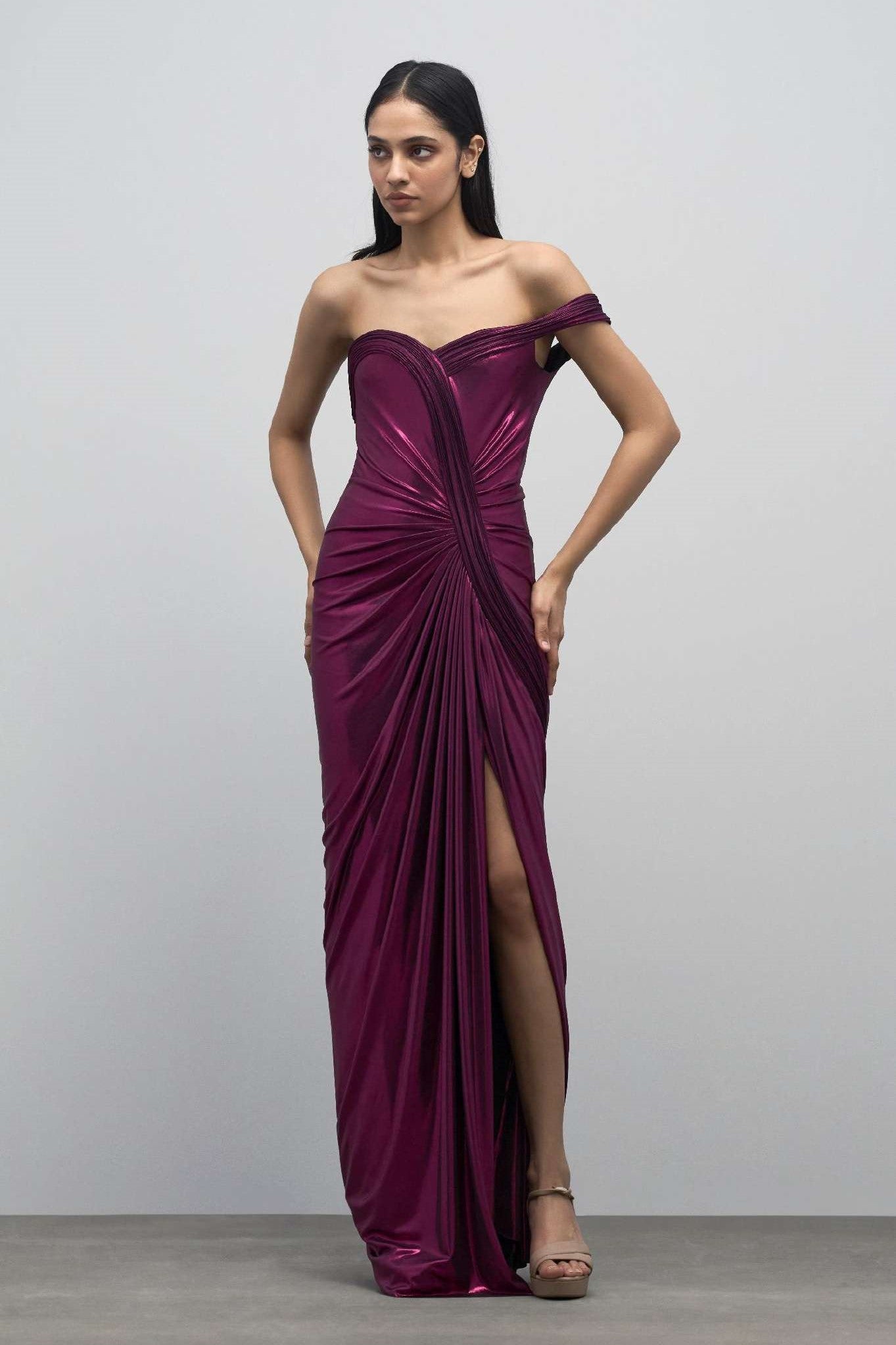The Sculpted Athena Gown