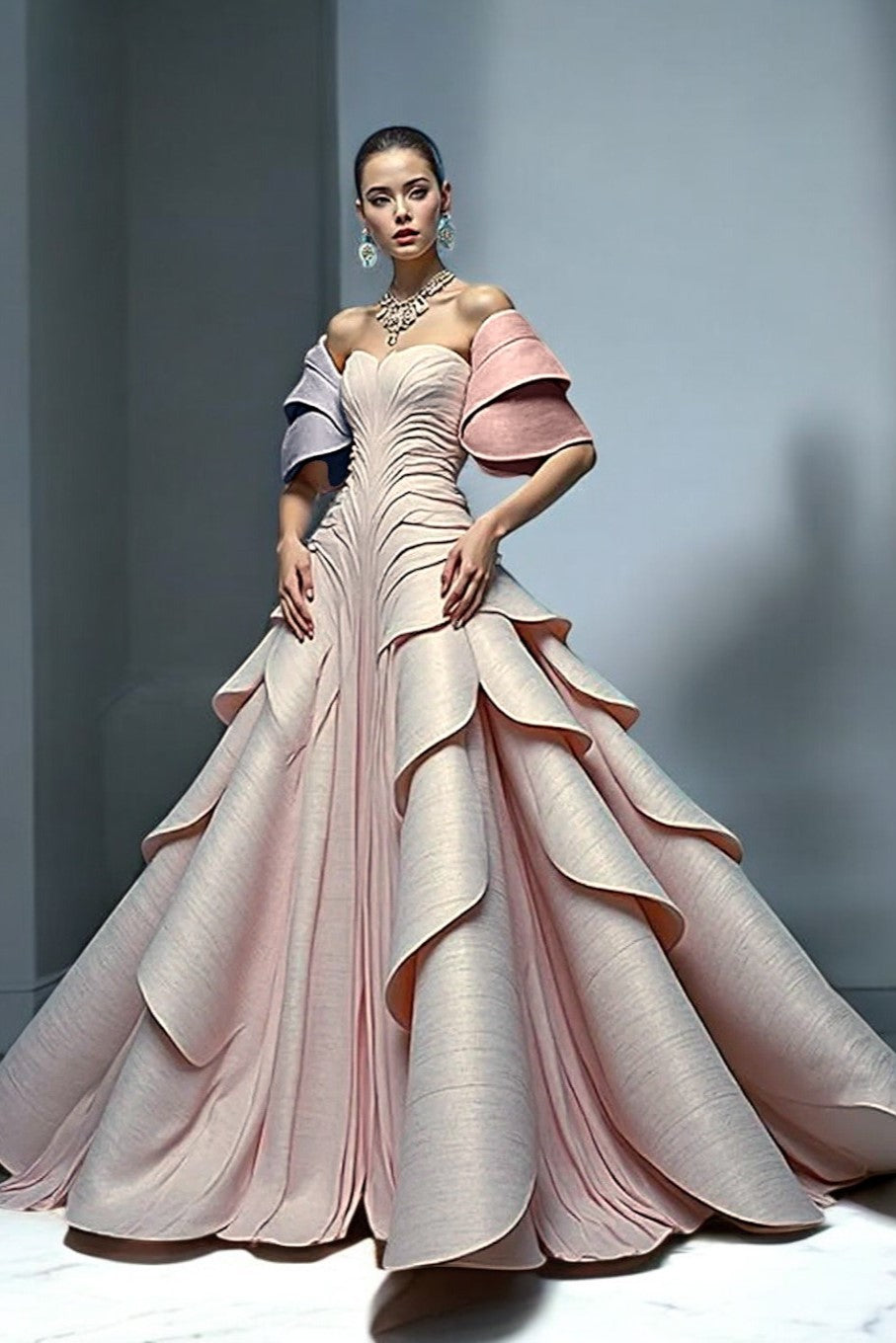 Sculpted A-Line Gown