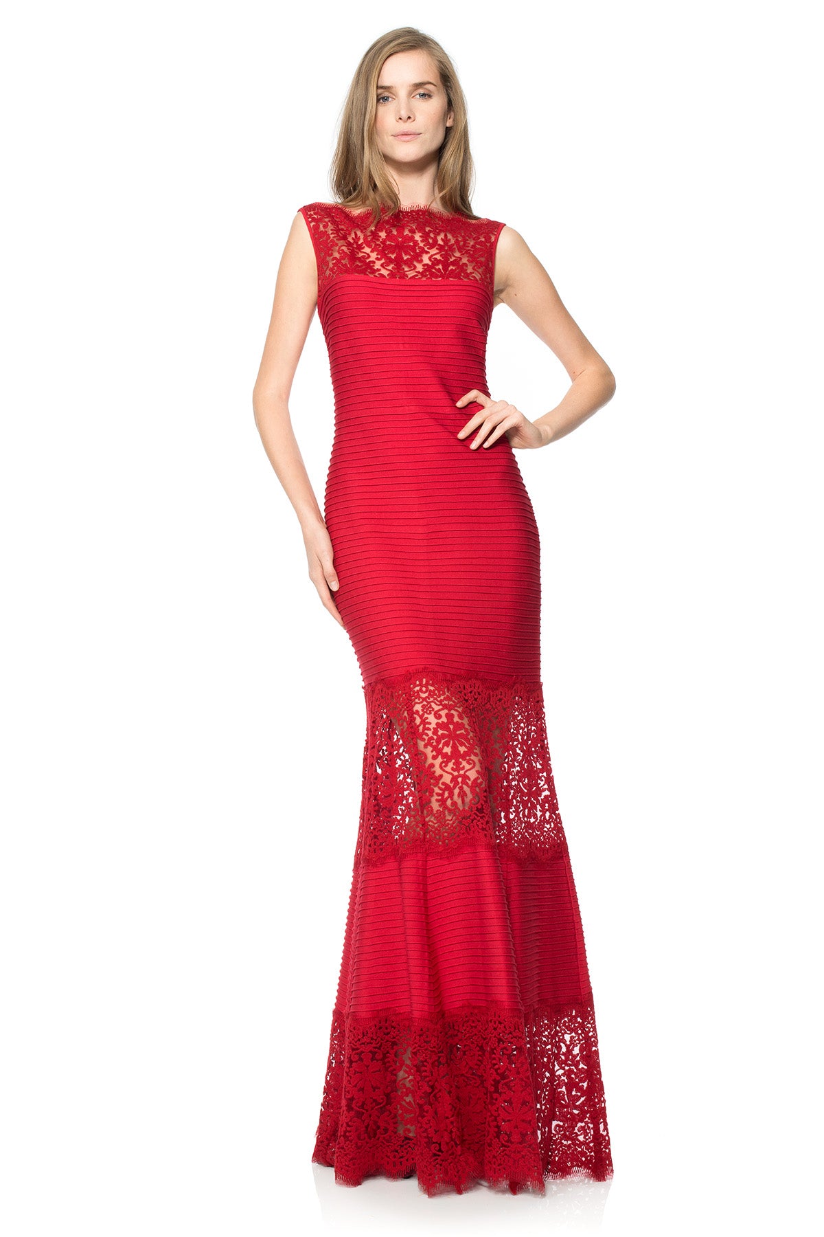 Pintuck Jersey Gown