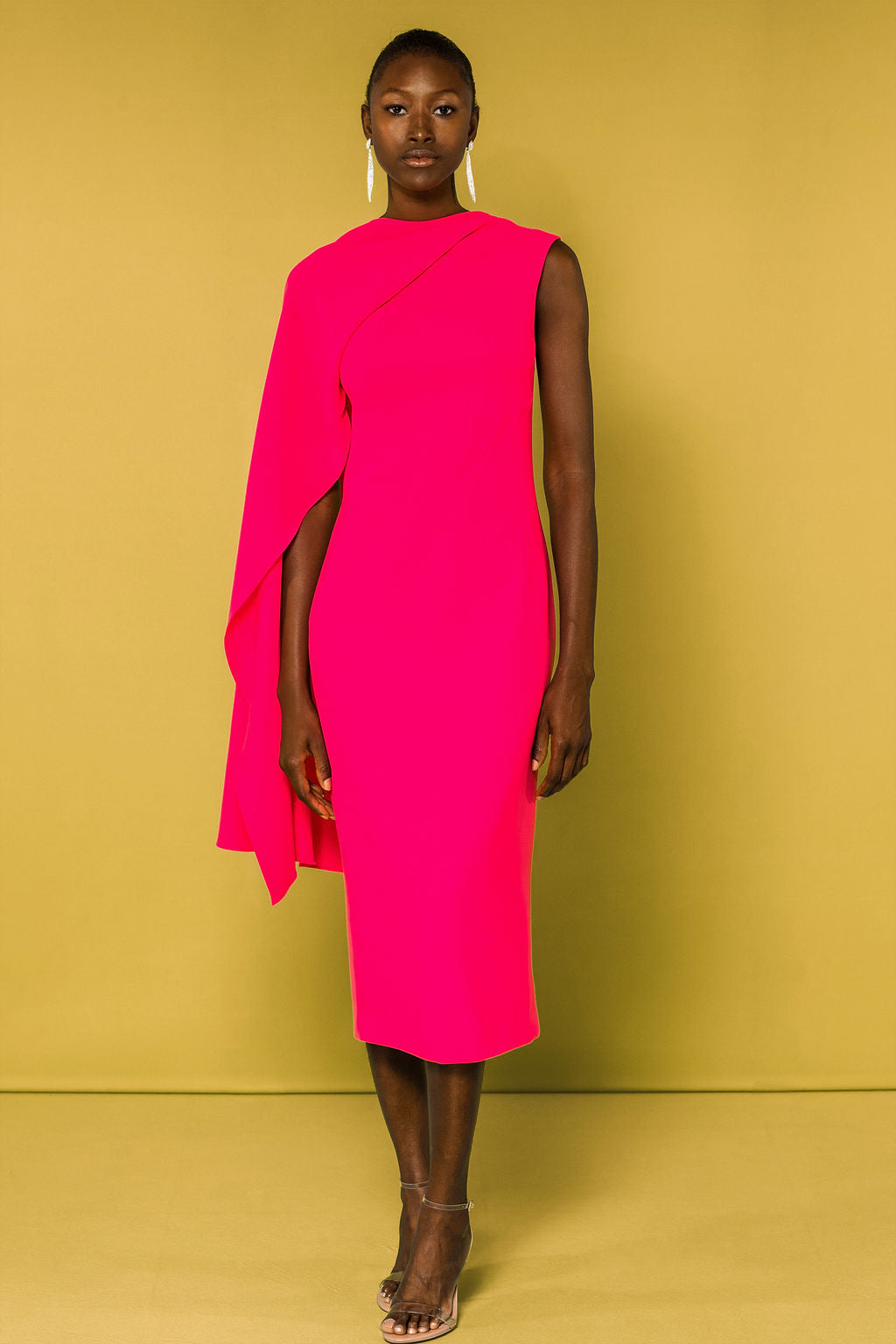 Draped Sleeve Grecia Dress