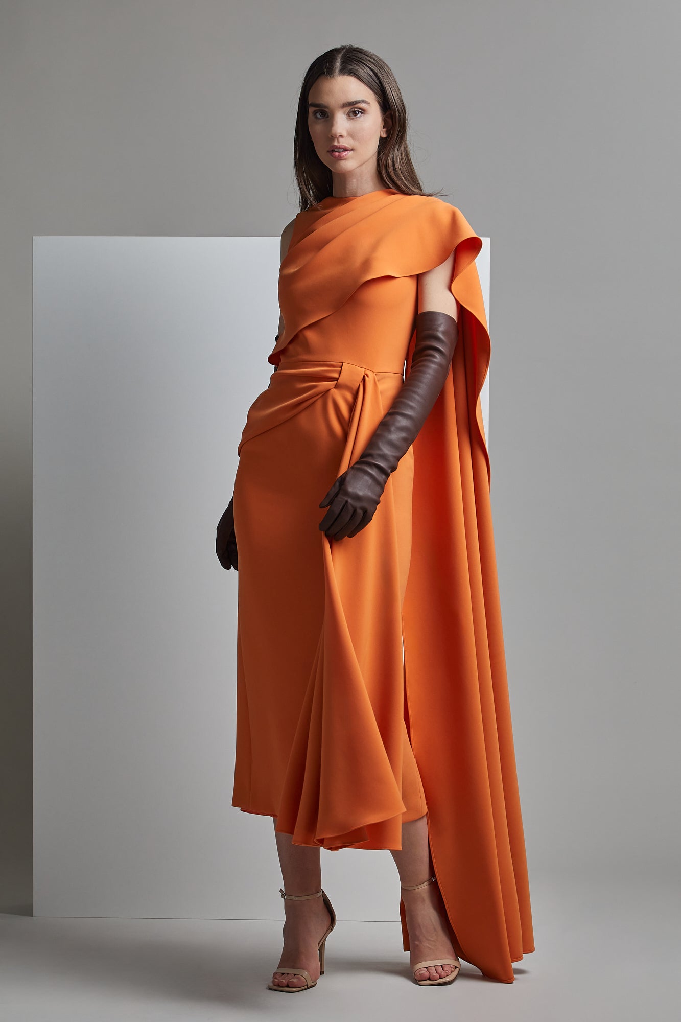 Draped KIBOU Midi Dress