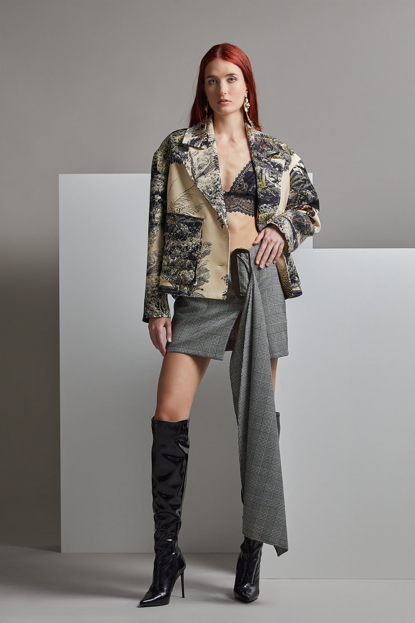 KICHIRO Jacket & Mini Skirt