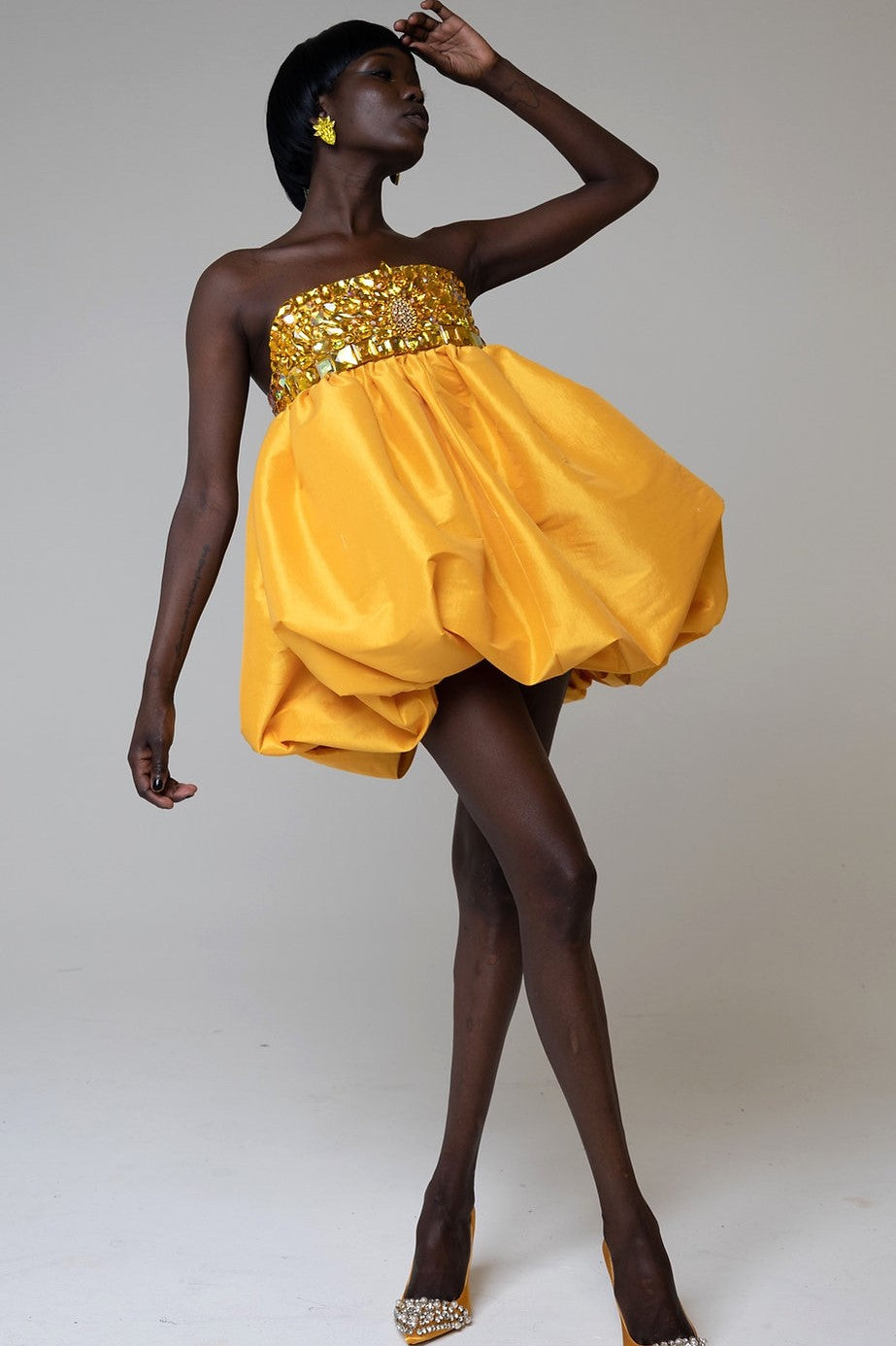 Jewel Encrusted Bubble Dress