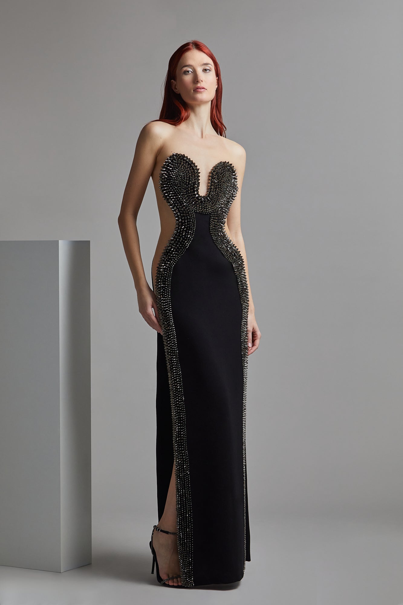 Strapless Open KOI CHI Evening Dress