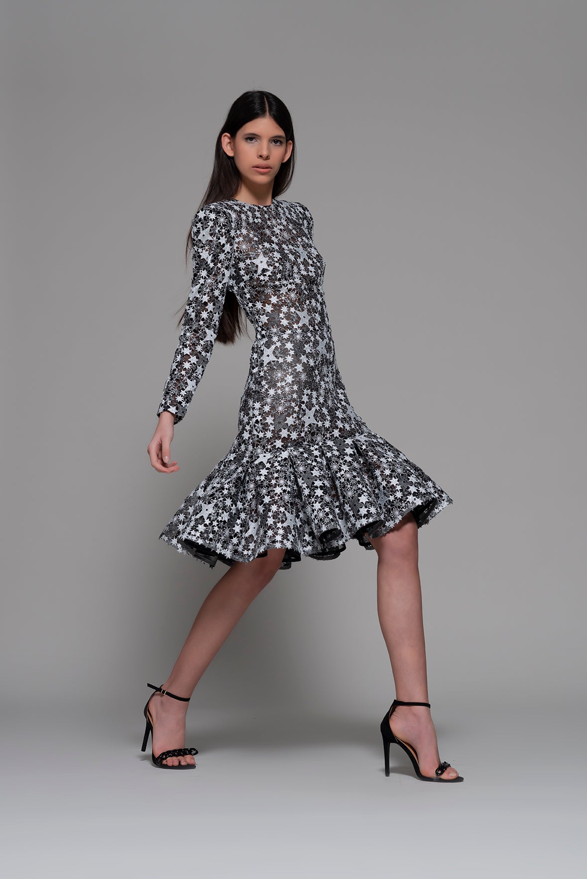 Erto Long Sleeve Cocktail Dress