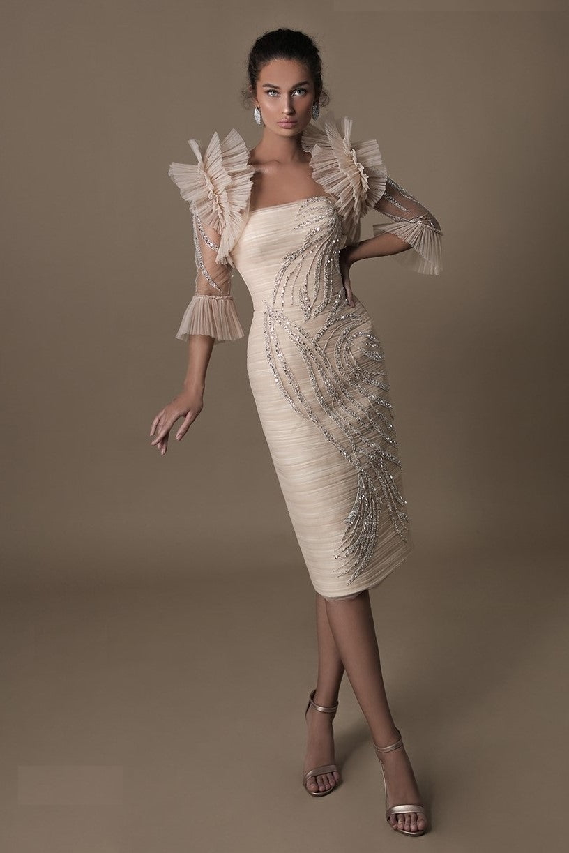 Mary Strapless Dress with Bolero