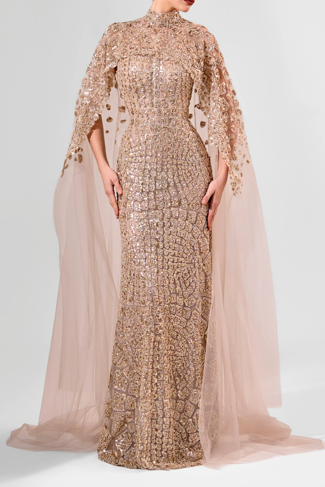 Fully Embroidered Gown