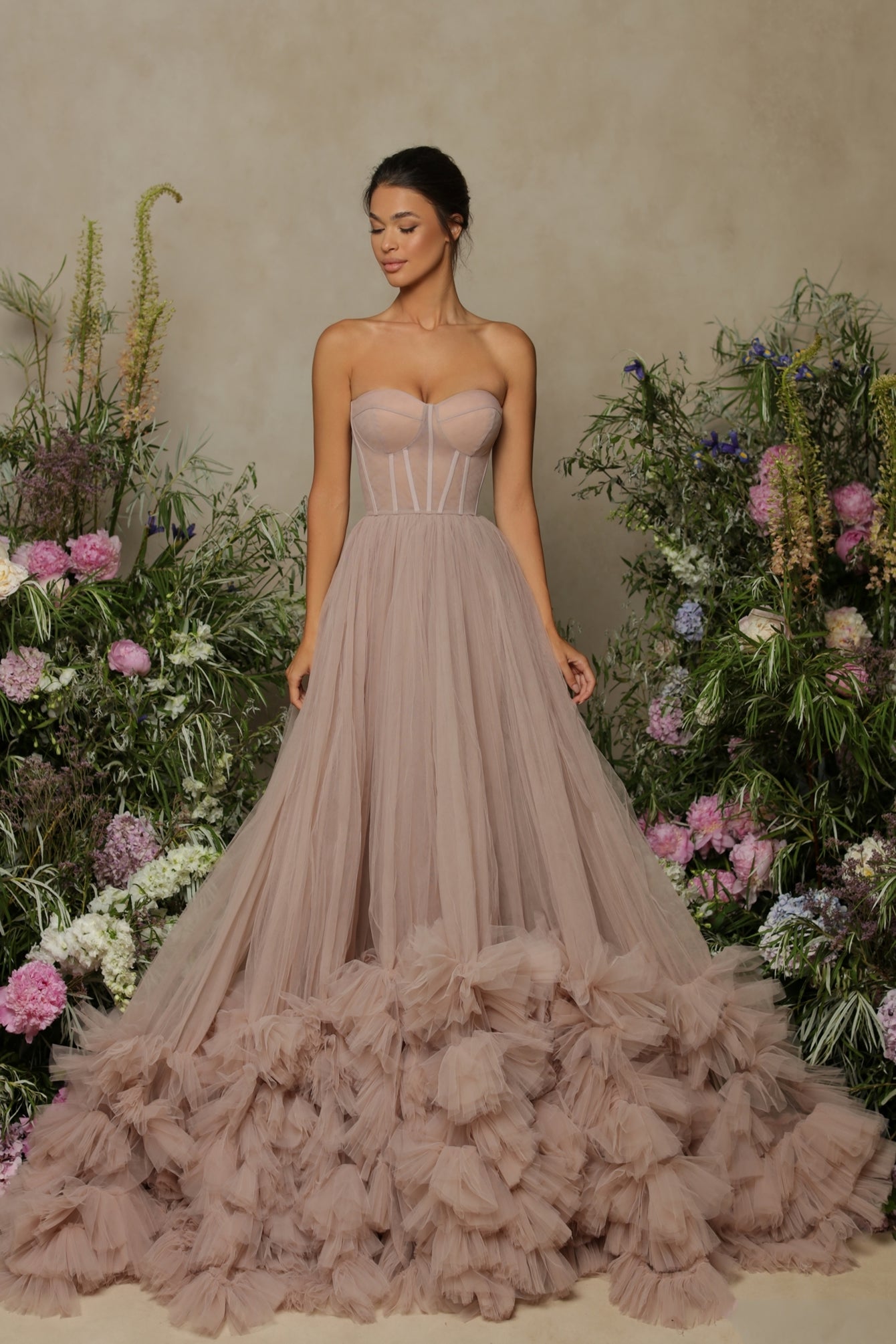 Glamorous Strapless Gown