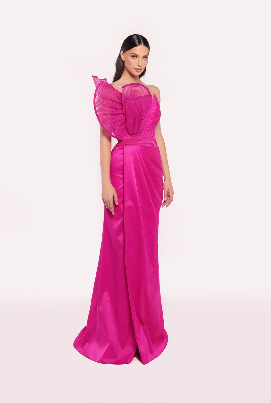Sage Taffeta Gown