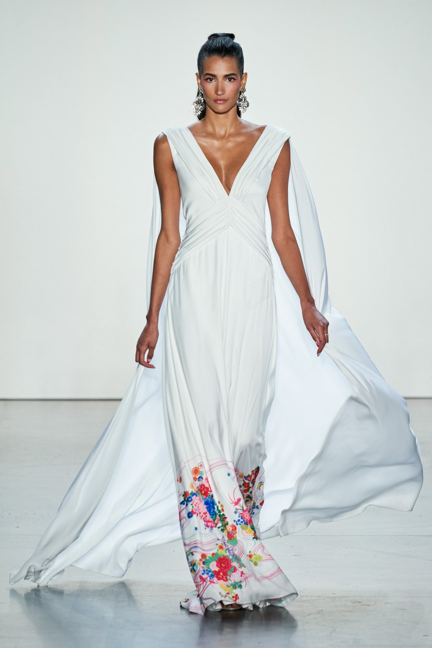 Sleeveless Ruched Gown