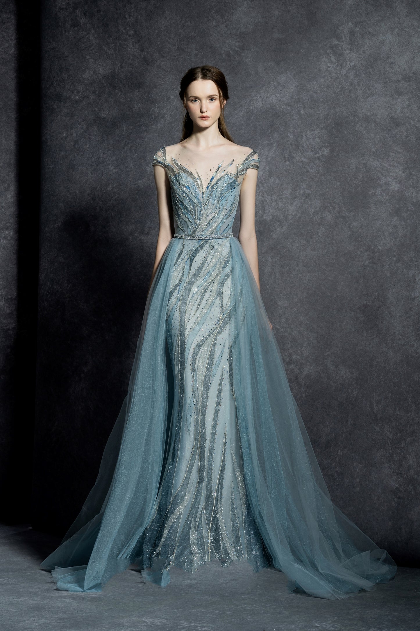 Anna Cap Sleeve Gown