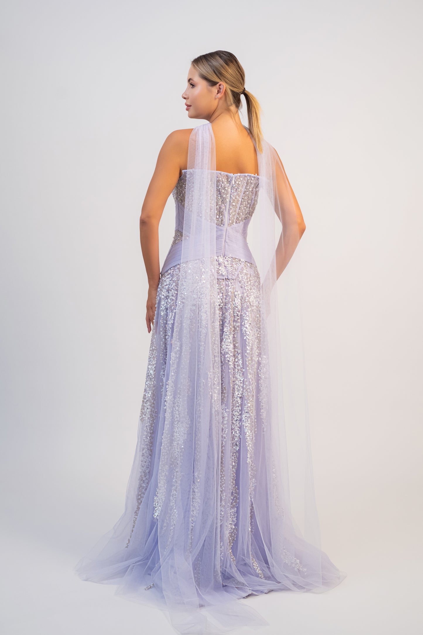 Strapless Tulle Gown