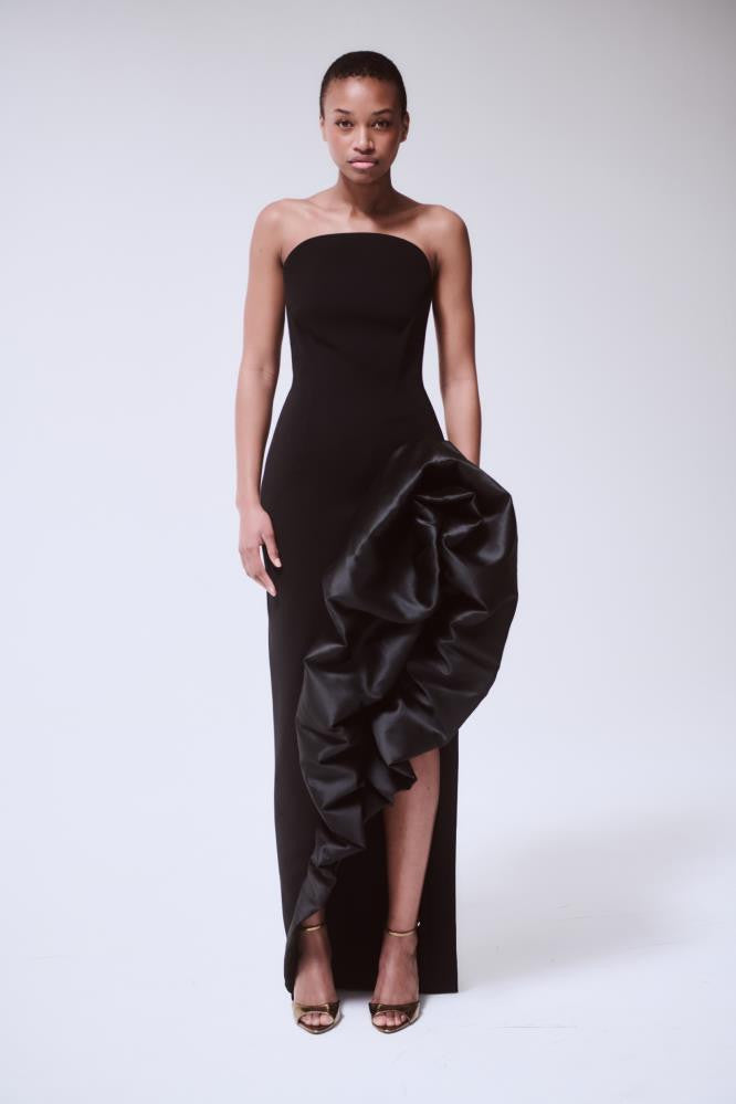 Bubble Side Skirt Gown