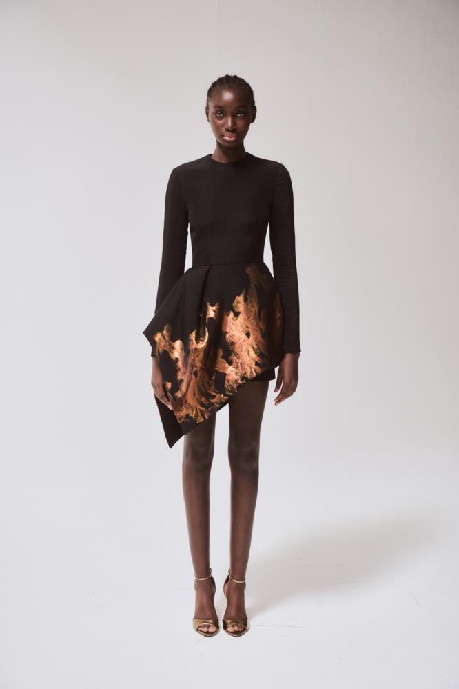 Flame Cocktail  Dress