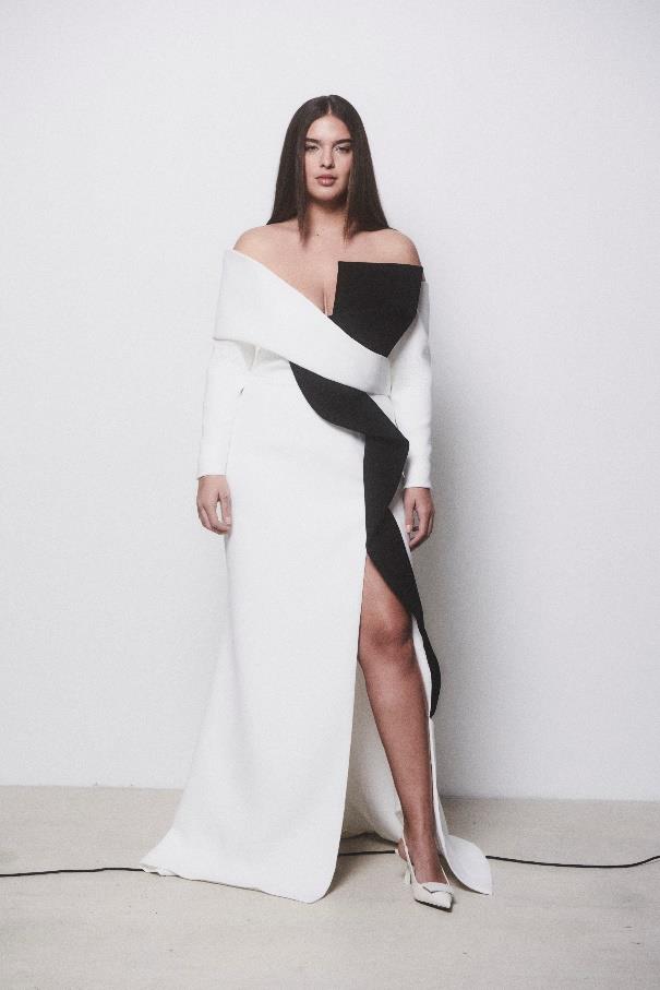 Off-Shoulder Long Sleeve Dress