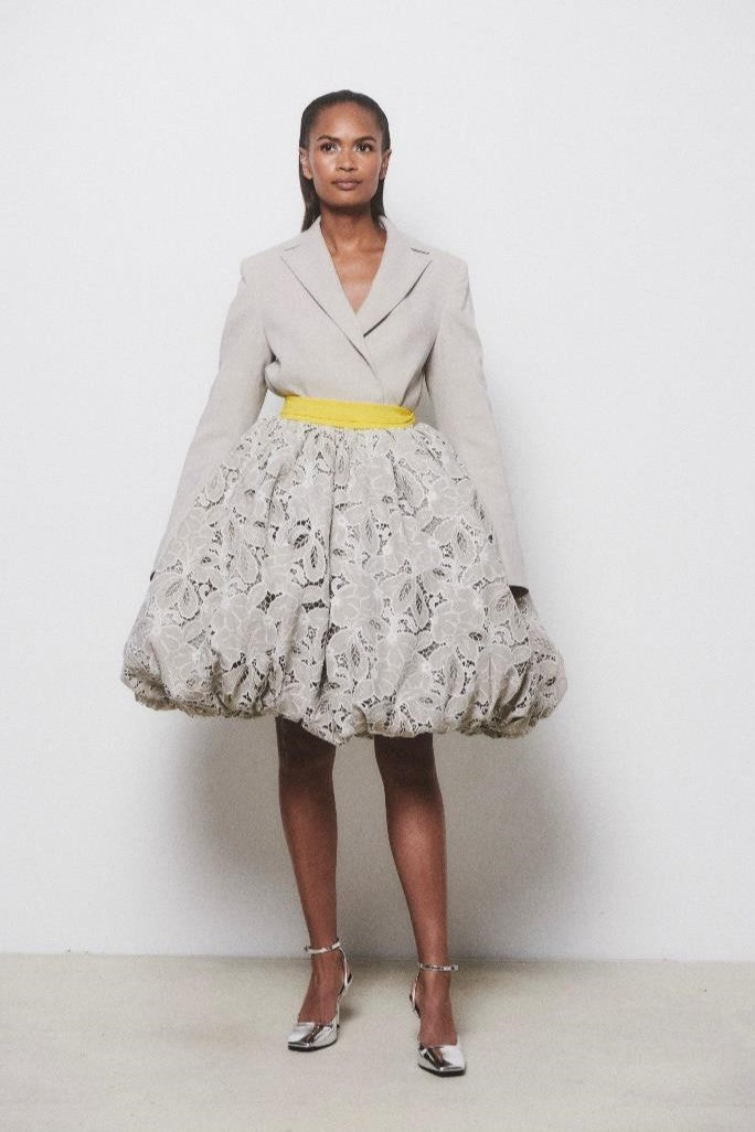 Crop Blazer and Skirt