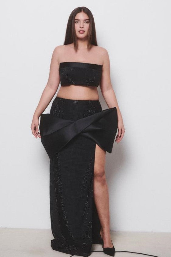 Strapless Top and Long Skirt