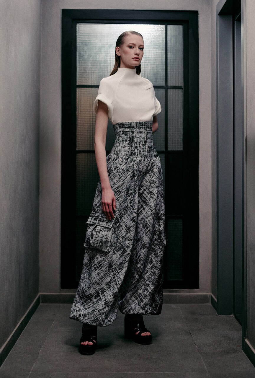 Knit Top with Print Pants