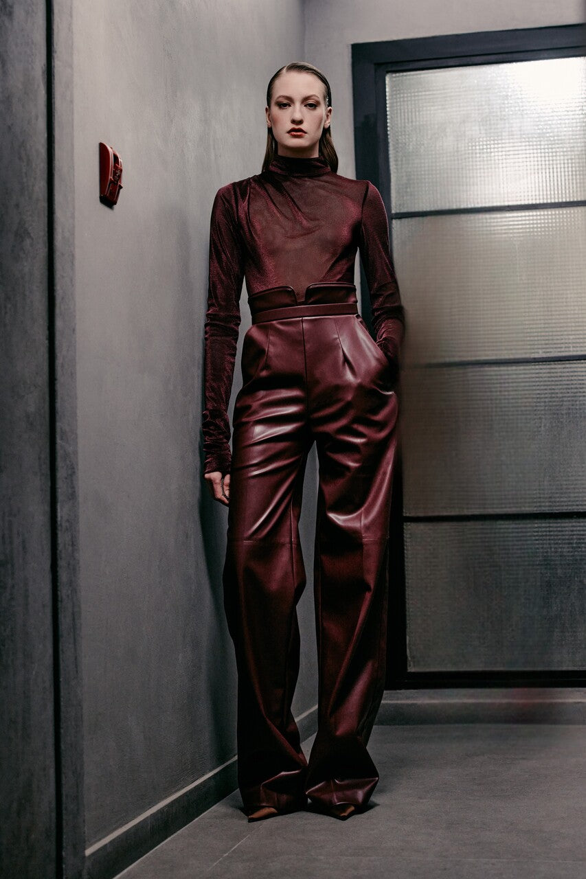 High Neck Top with Pants