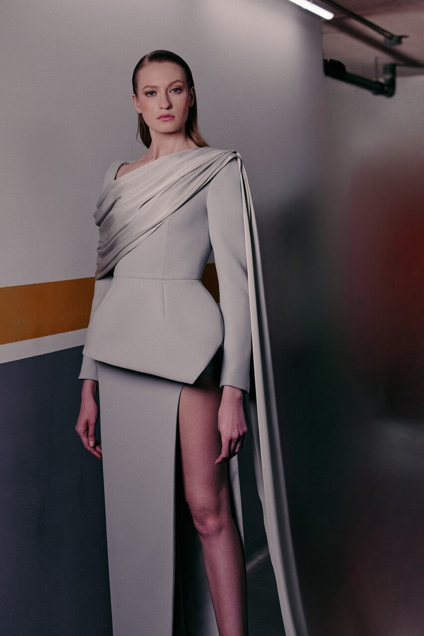 Structured Jacket with Skirt