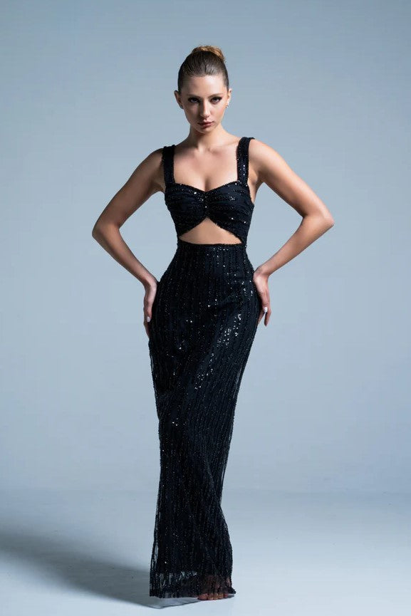 Embroidery Cut-Out Gown