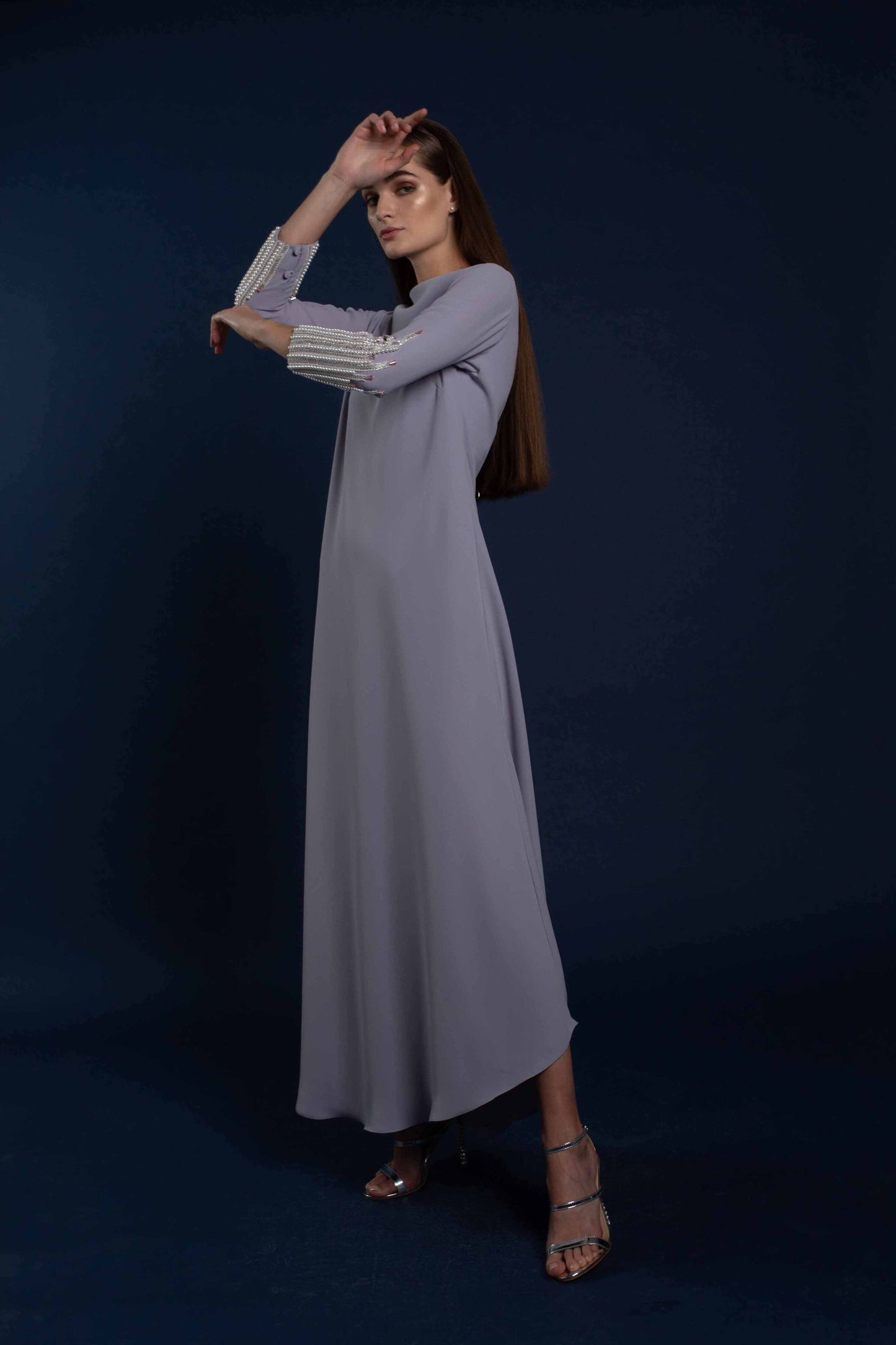 Ariana Pearl Embellished Kaftan