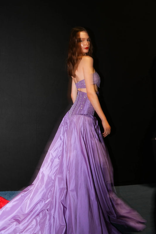 Fioletowy with Original Swarovski Embellishment