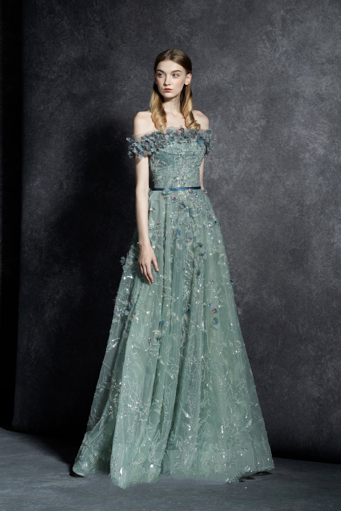 Camellia Off The Shoulders Gown