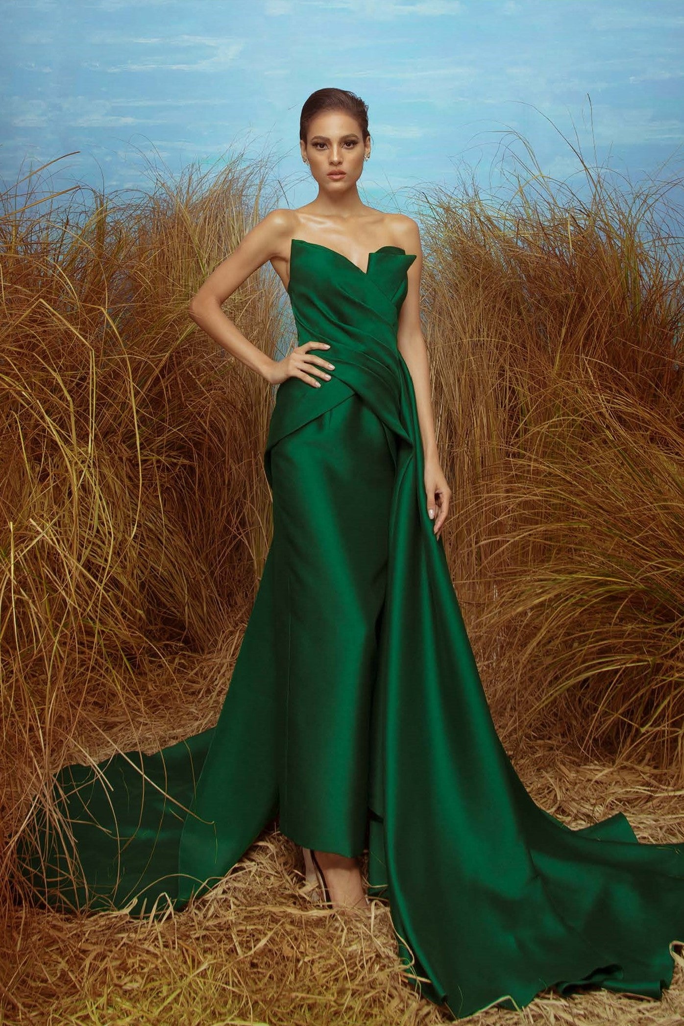 Strapless Silk Gazar Gown