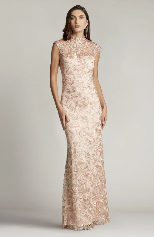 Qara Embroidered Gown