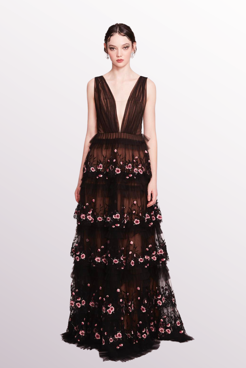 Sleeveless Tiered Tulle Dress