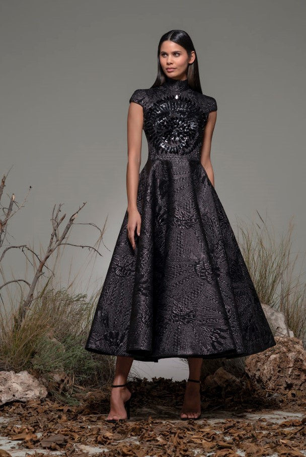 Bergeggi Cap Sleeve Dress