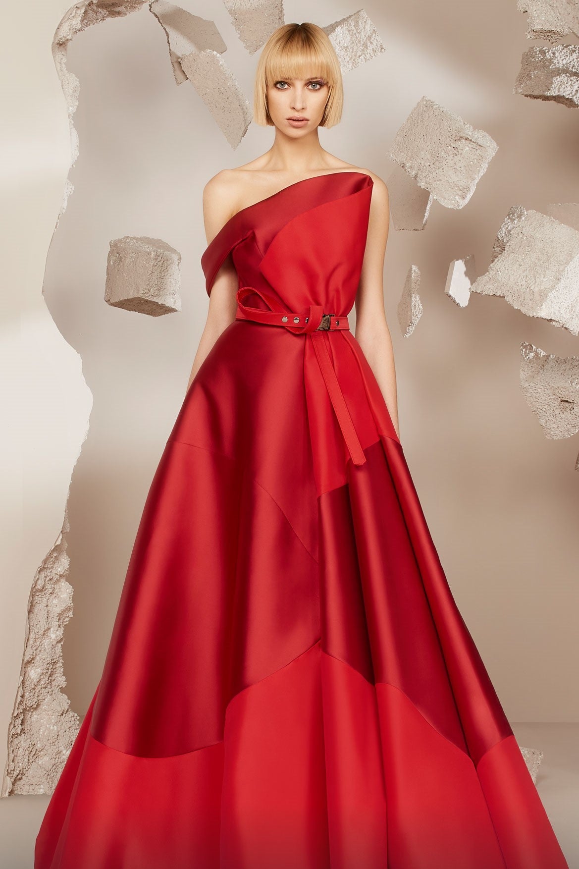 Sculpted Bodice A-Line Gown