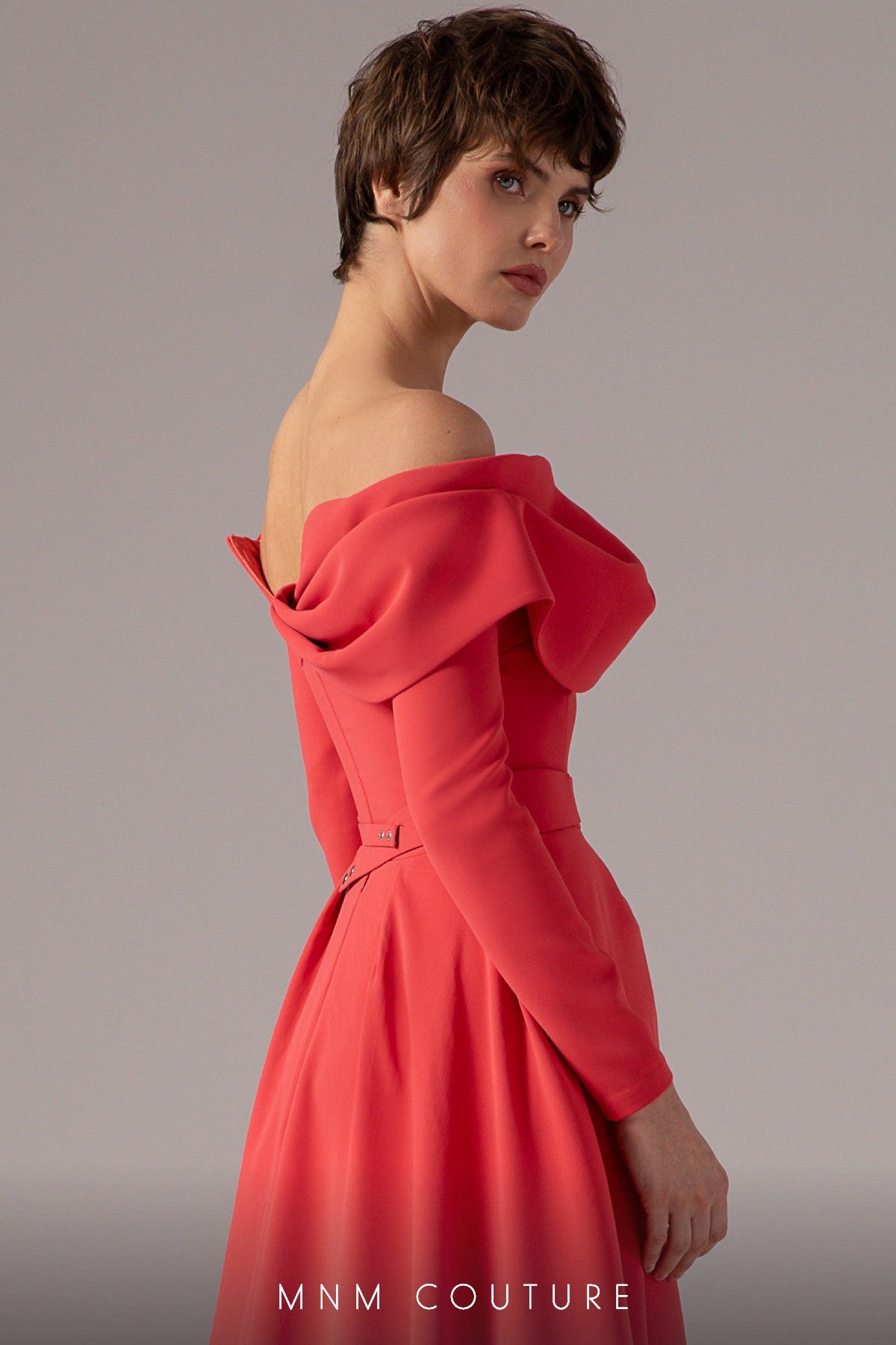 Radiant Peplum Sophistication Gown