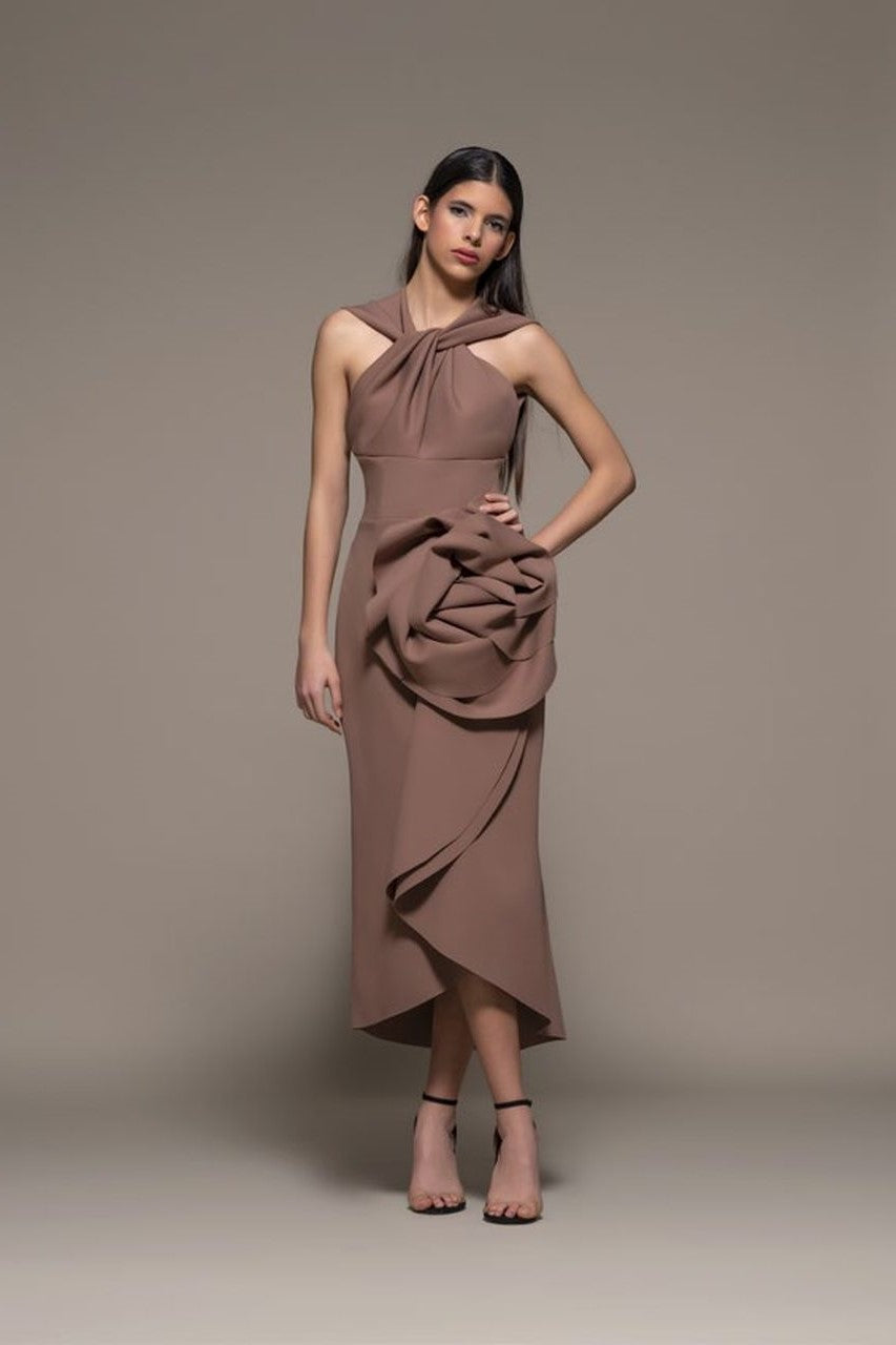 Belpasso Rosette Midi Dress