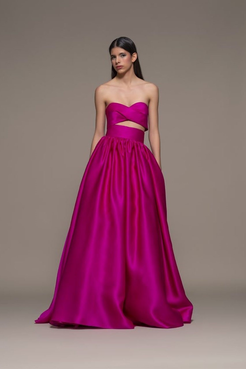 Basciano Strapless A-Line Gown