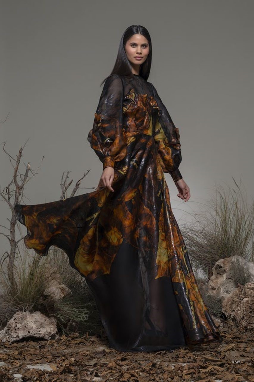 Bertiolo Long Sleeve Gown